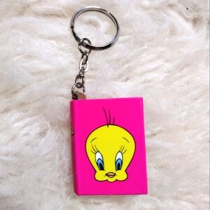 Pink Tweety Cartoon Keychain